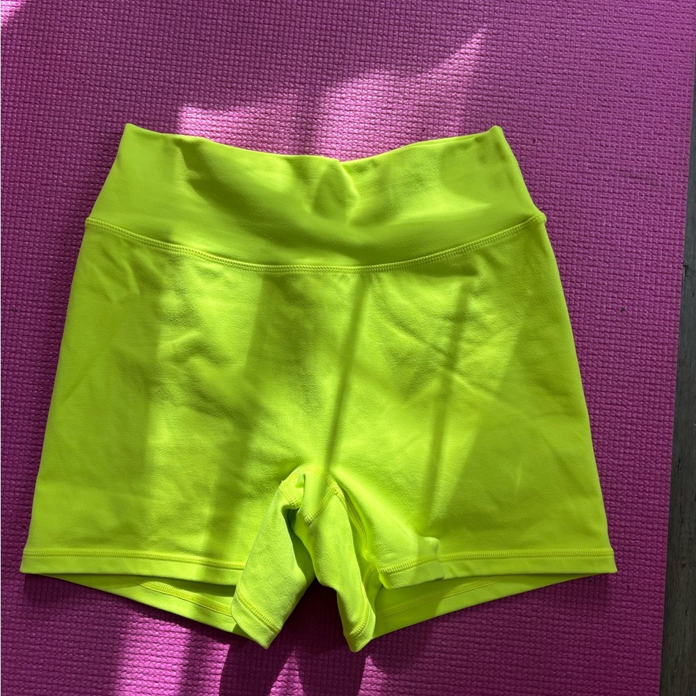 P'tula Neon Yellow Women's Bike Shorts